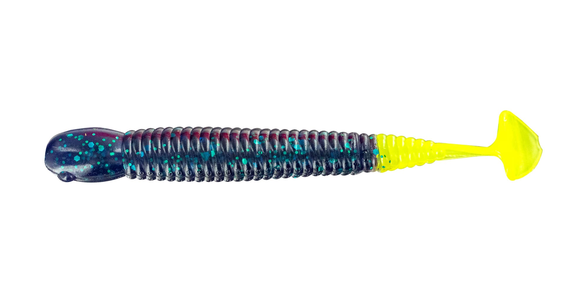 Big Bite Baits Pro Swimmer Paddle Tail Swimbait (Pro Blue Red Pearl, 3.3  inch) 